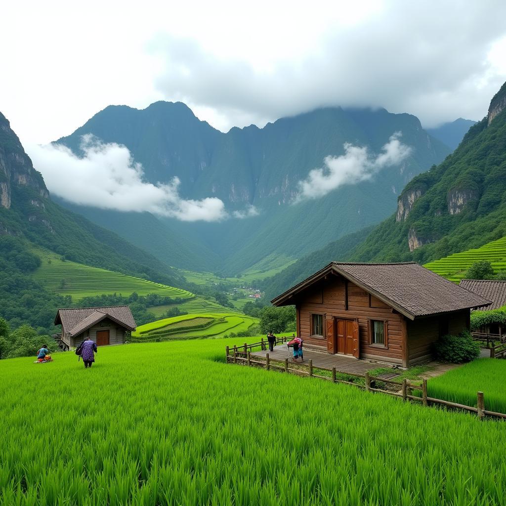 Ha Giang homestay with stunning mountain view