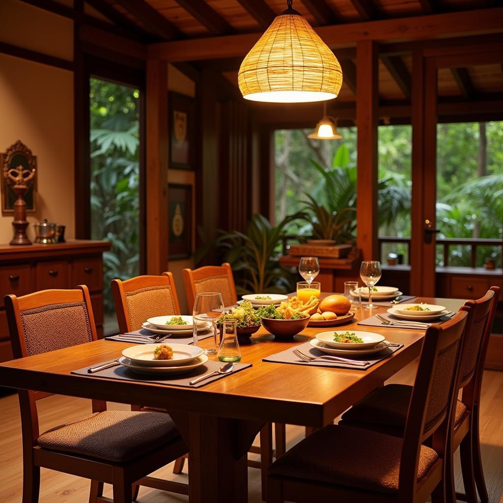 Hale Mane Homestay Dining Area