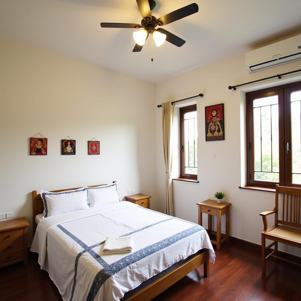 Cozy and comfortable bedroom in a Hanoi homestay