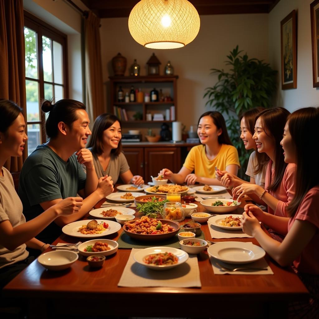 Hanoi Homestay Family Dinner