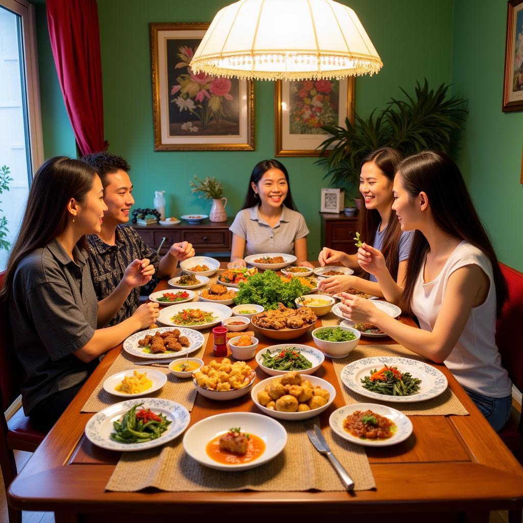 Hoi An Homestay Family Meal