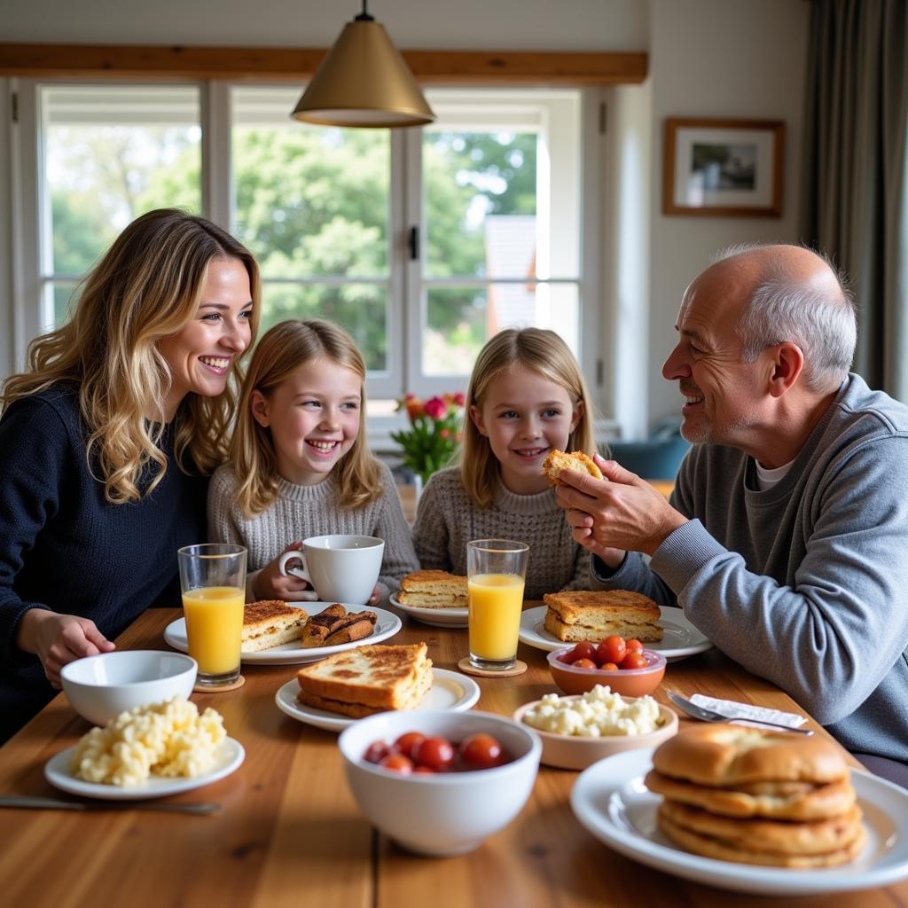 Auckland Homestay Family Breakfast