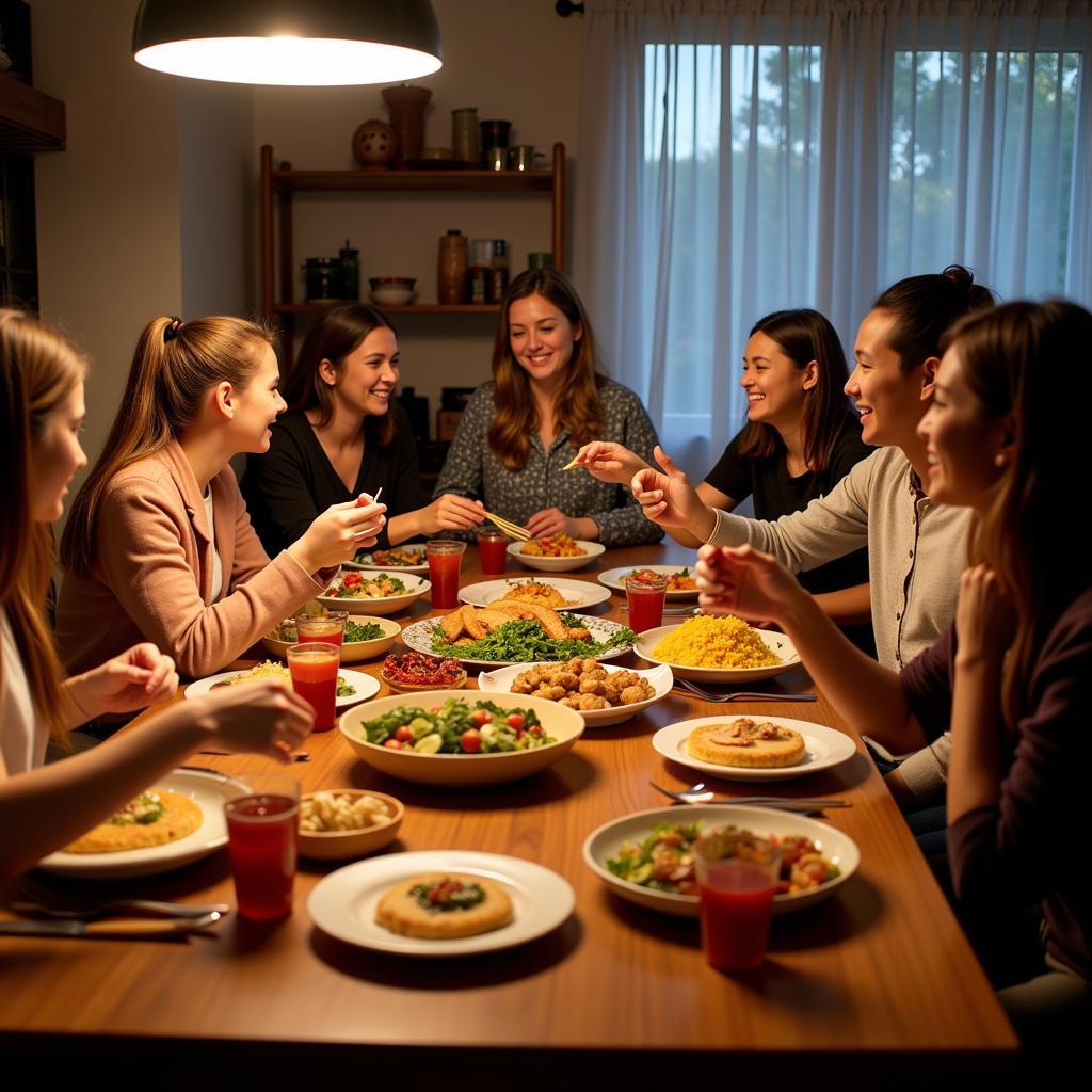 Homestay Family Dinner in Brisbane
