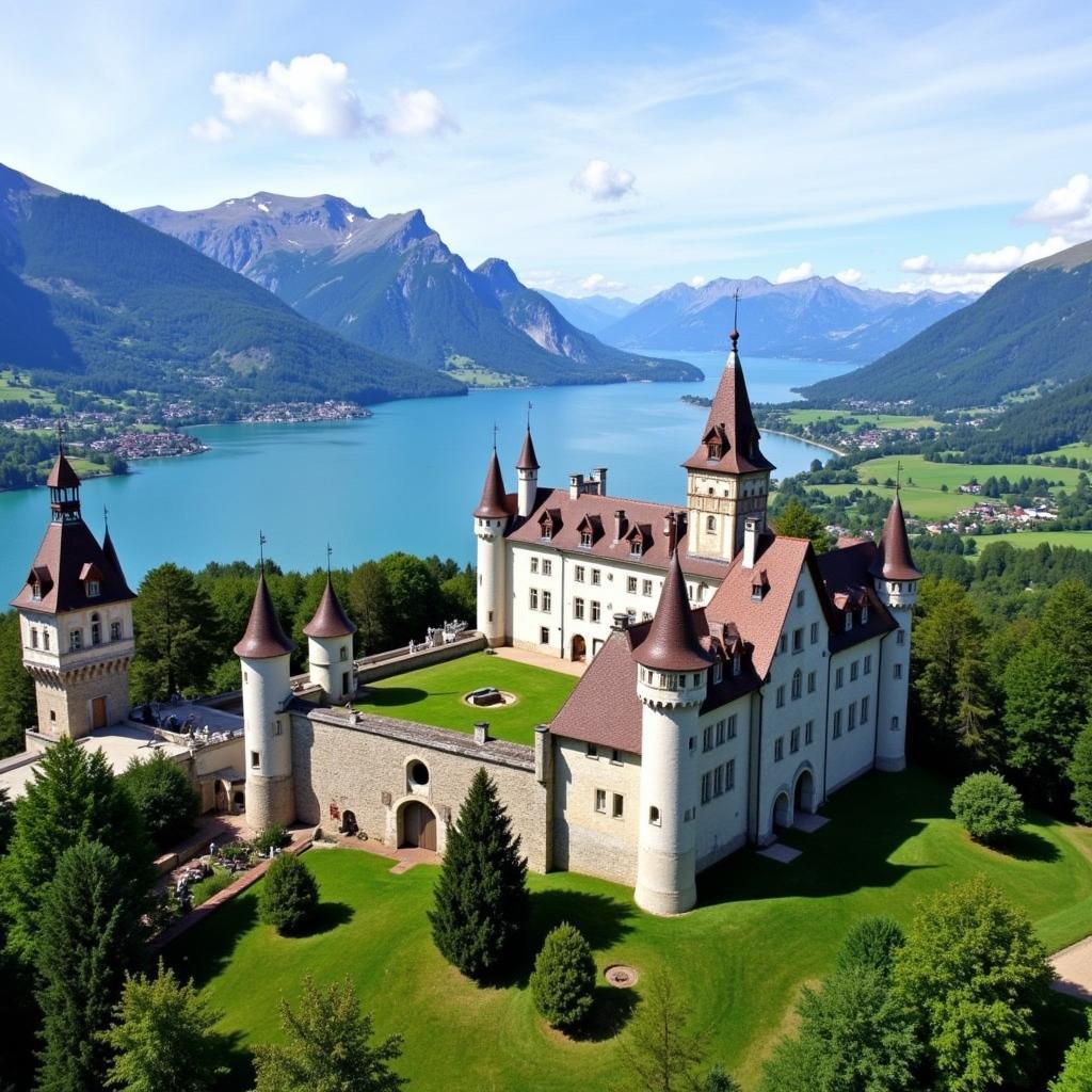 Homestay Castle Zurich with Lakeside View