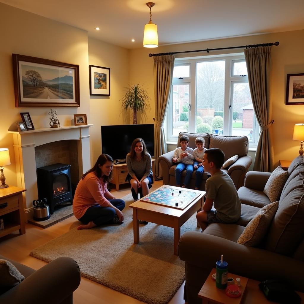 Cozy Living Room in a Coventry Homestay