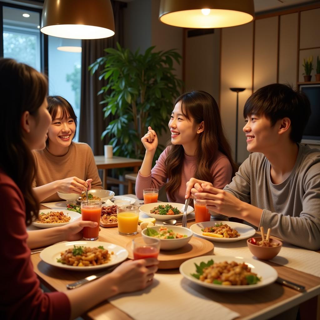 Homestay Family Dinner in Singapore