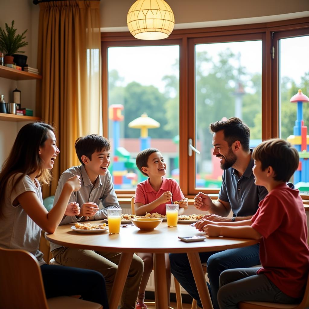 Family enjoying a homestay near Legoland Johor Bahru