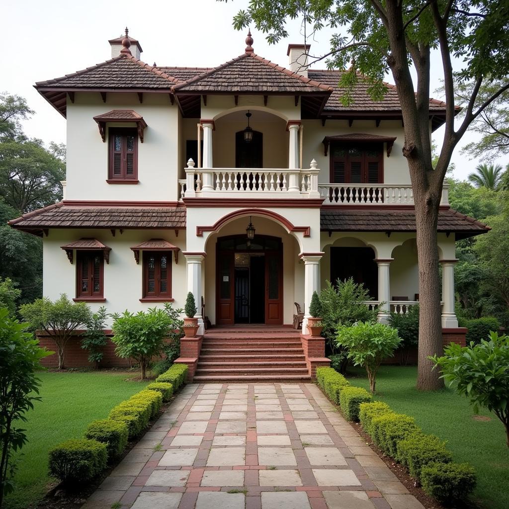 Traditional homestay exterior in Kolkata