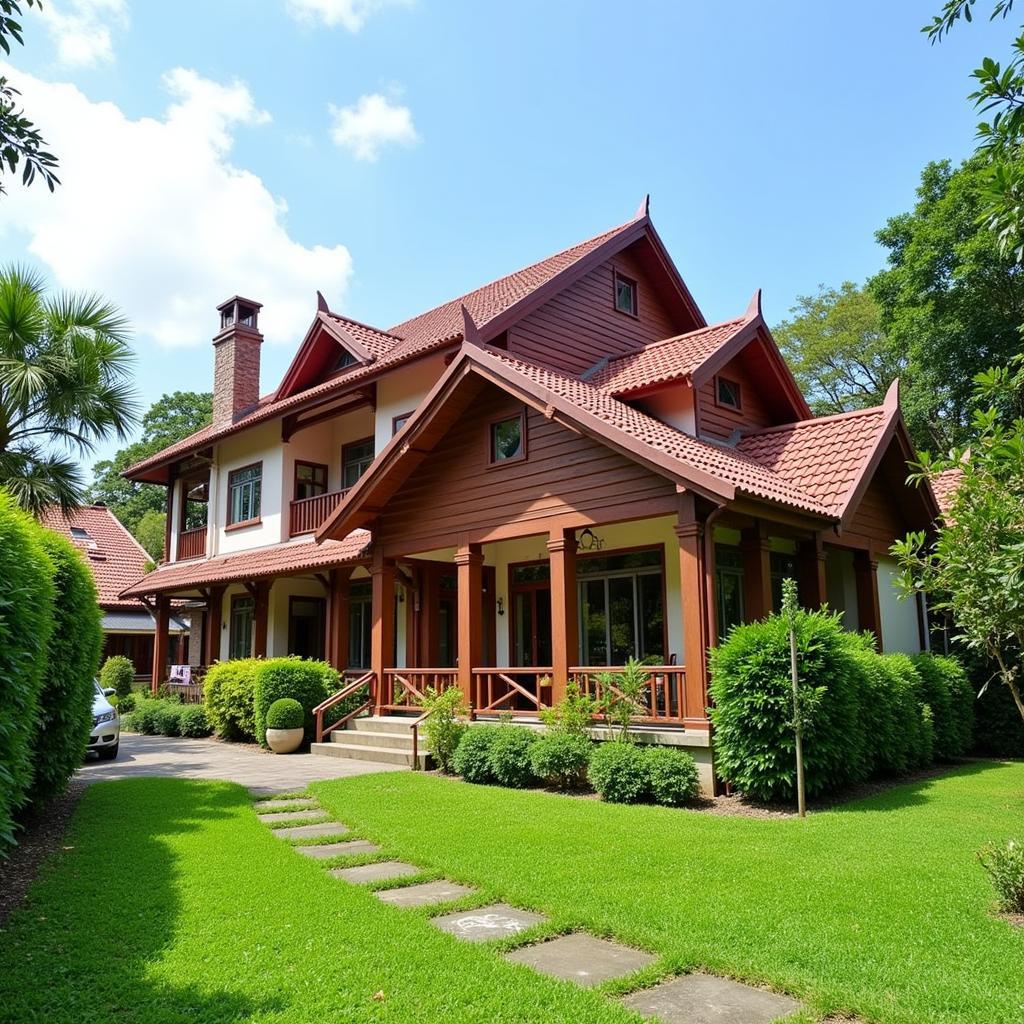 Traditional Malaysian house in Kulim Utama