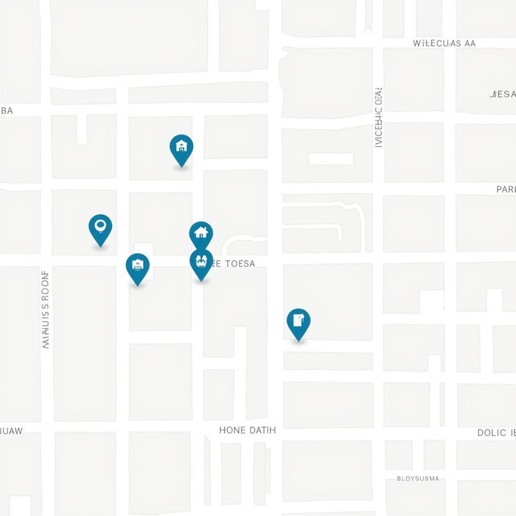 Map showing homestay locations near Langara College