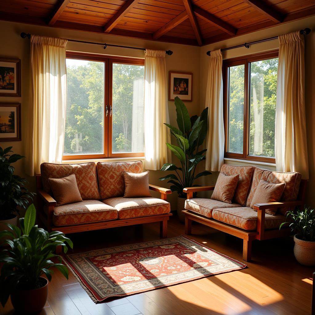 Cozy Living Room in a Kota Kinabalu Homestay