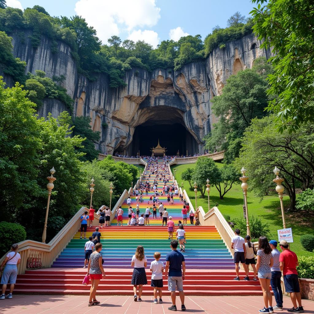 Taking a day trip to the magnificent Batu Caves from your homestay in Setapak, Kuala Lumpur.