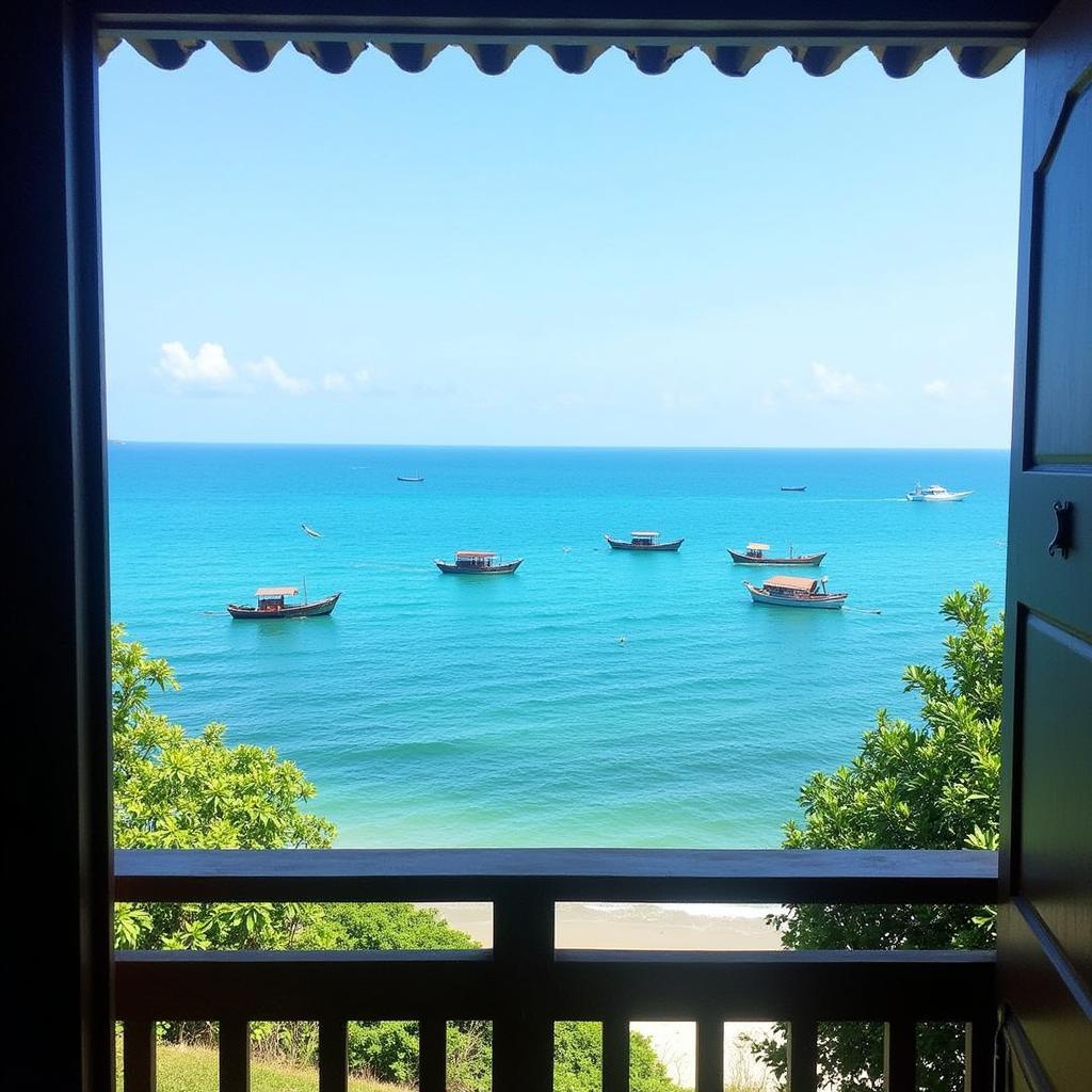 Scenic coastal view from a Tanjung Balai Karimun homestay