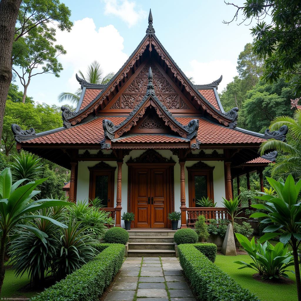 Traditional Indonesian house in Triniti, Bandung Barat