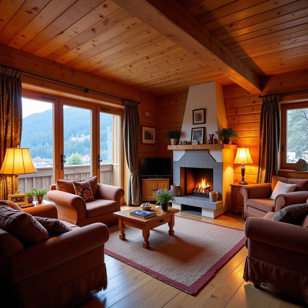 Cozy Living Room in an Interlaken Homestay