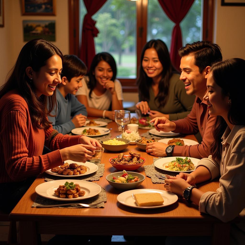 Kalimpong Homestay Family Dinner
