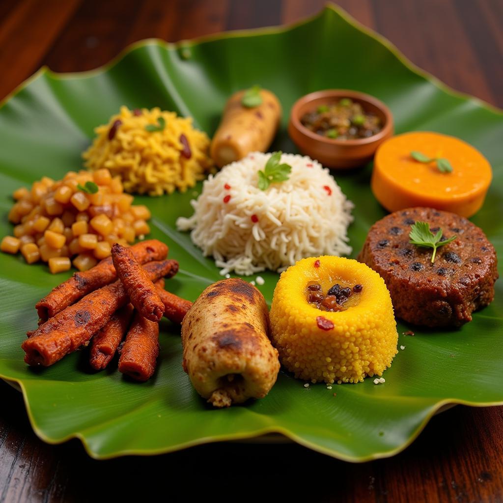 Traditional Kerala Cuisine at a Homestay