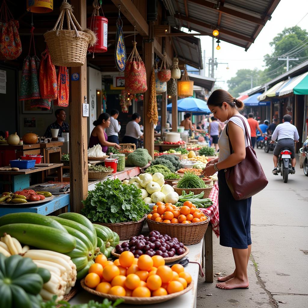 Exploring Khanom Local Market