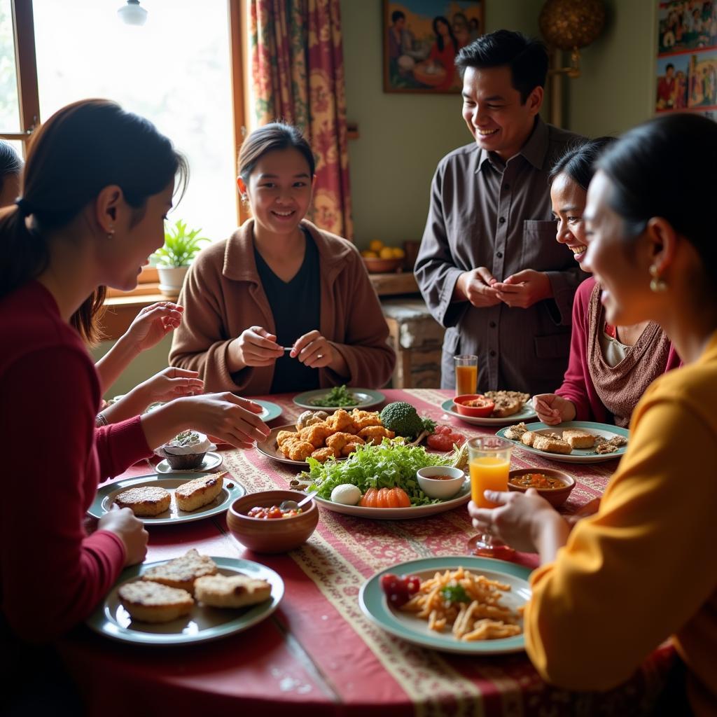 Khasi Family Homestay Meal