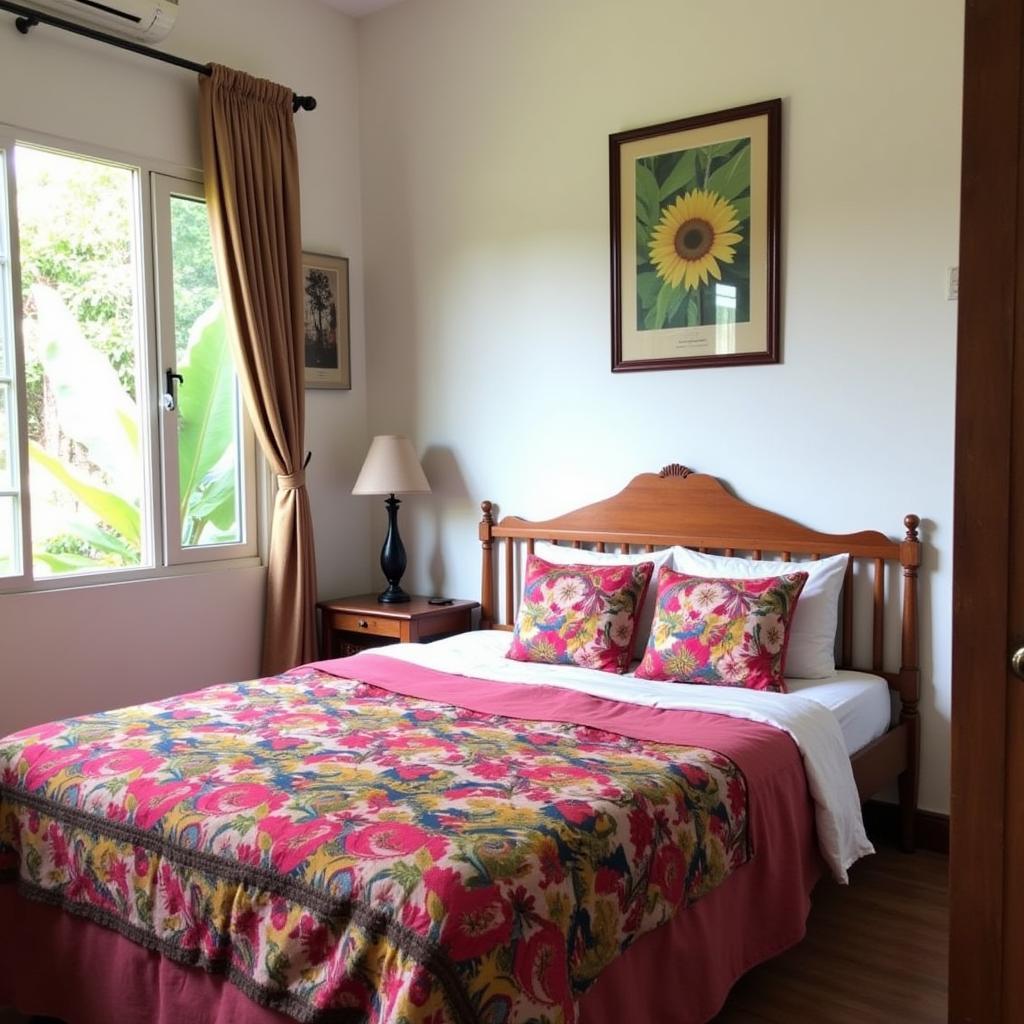 Comfortable bedroom in a Kluang homestay