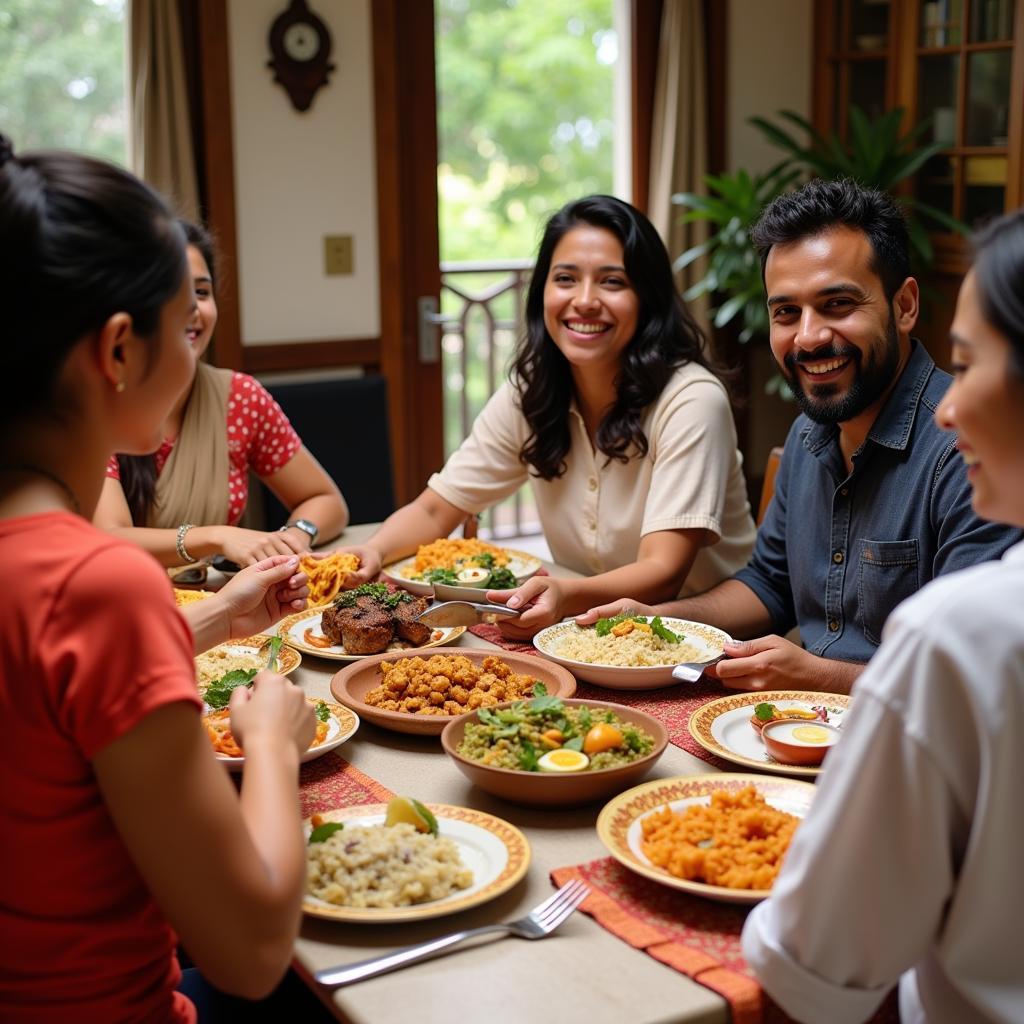 Enjoying a Meal with a Local Family in Kodaikanal