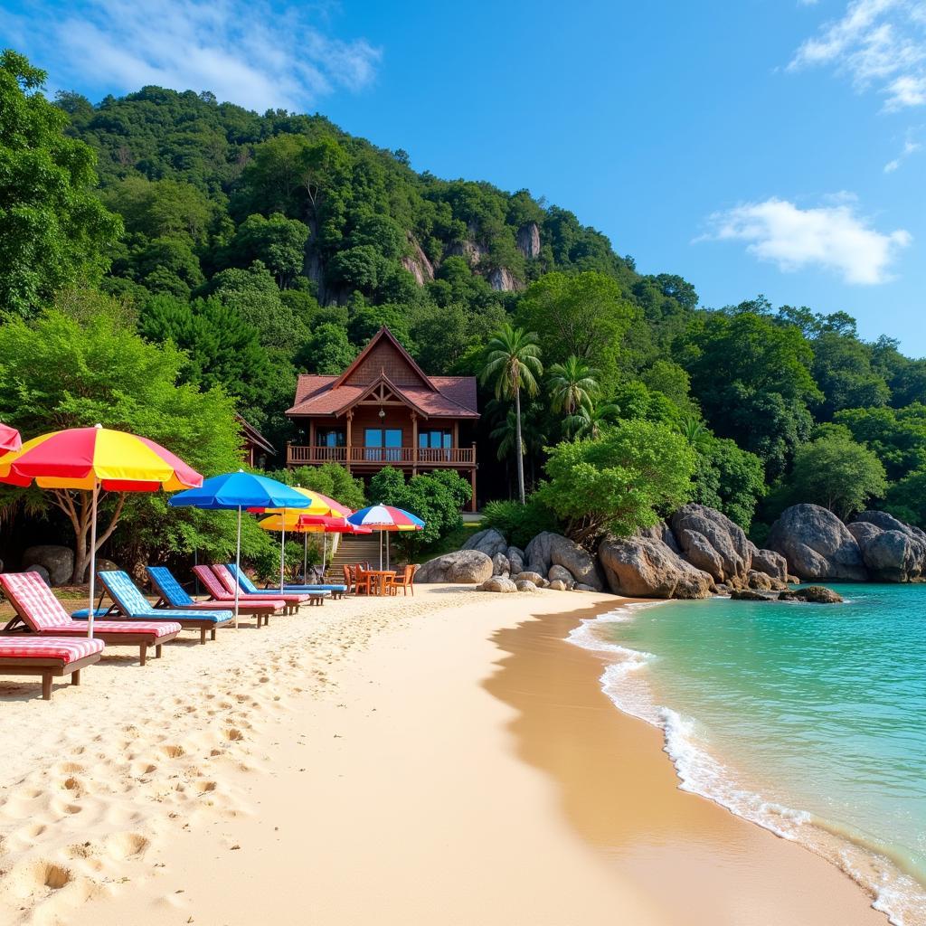 Koh Chang beach homestay with a touch of Spanish flair.