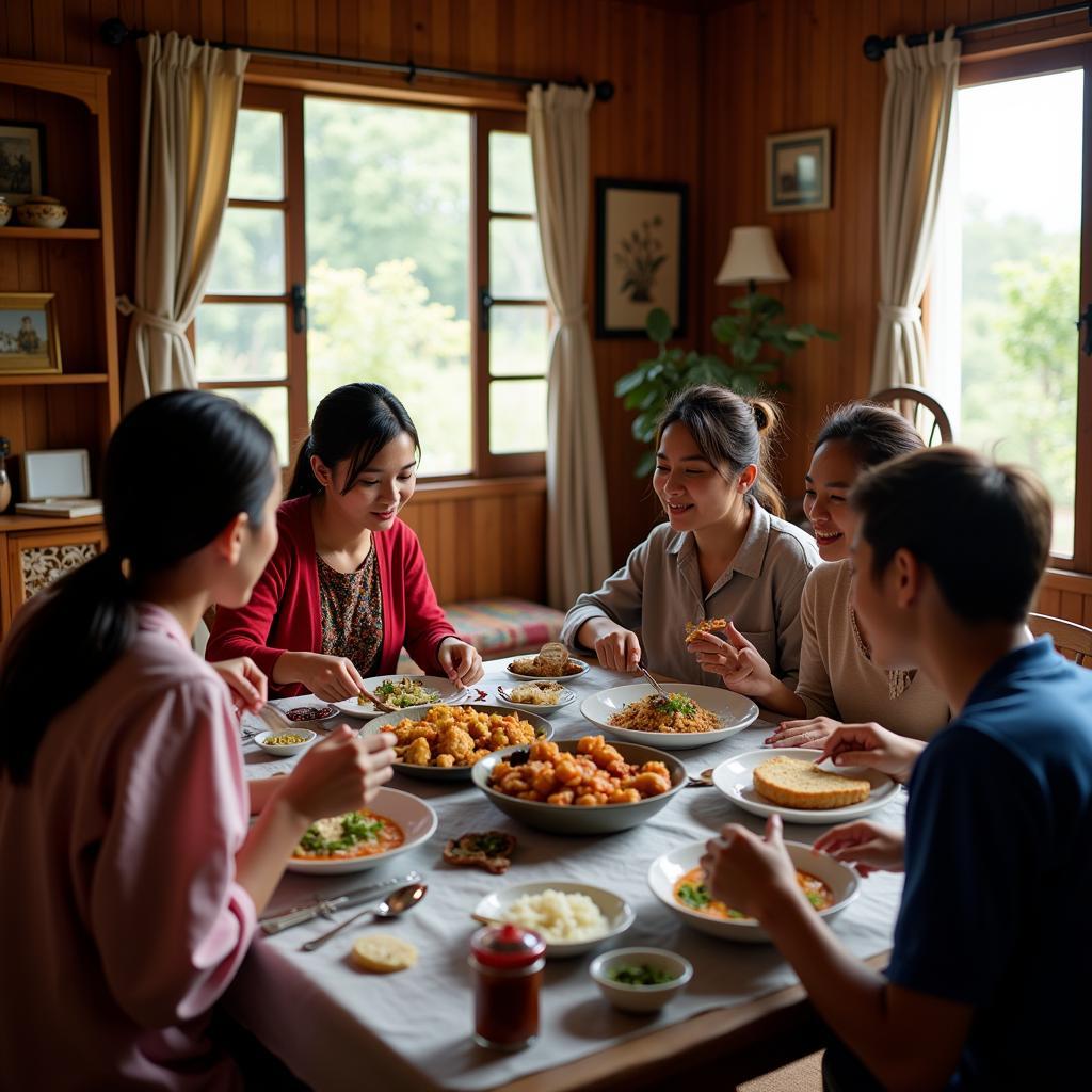 Kotagiri Homestay Family Dinner