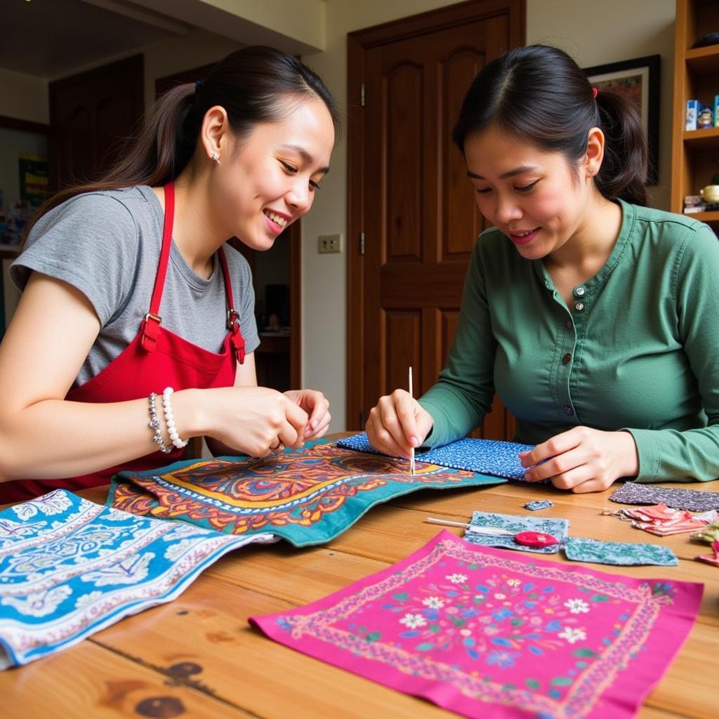 Learning Batik Making in Kuala Terengganu