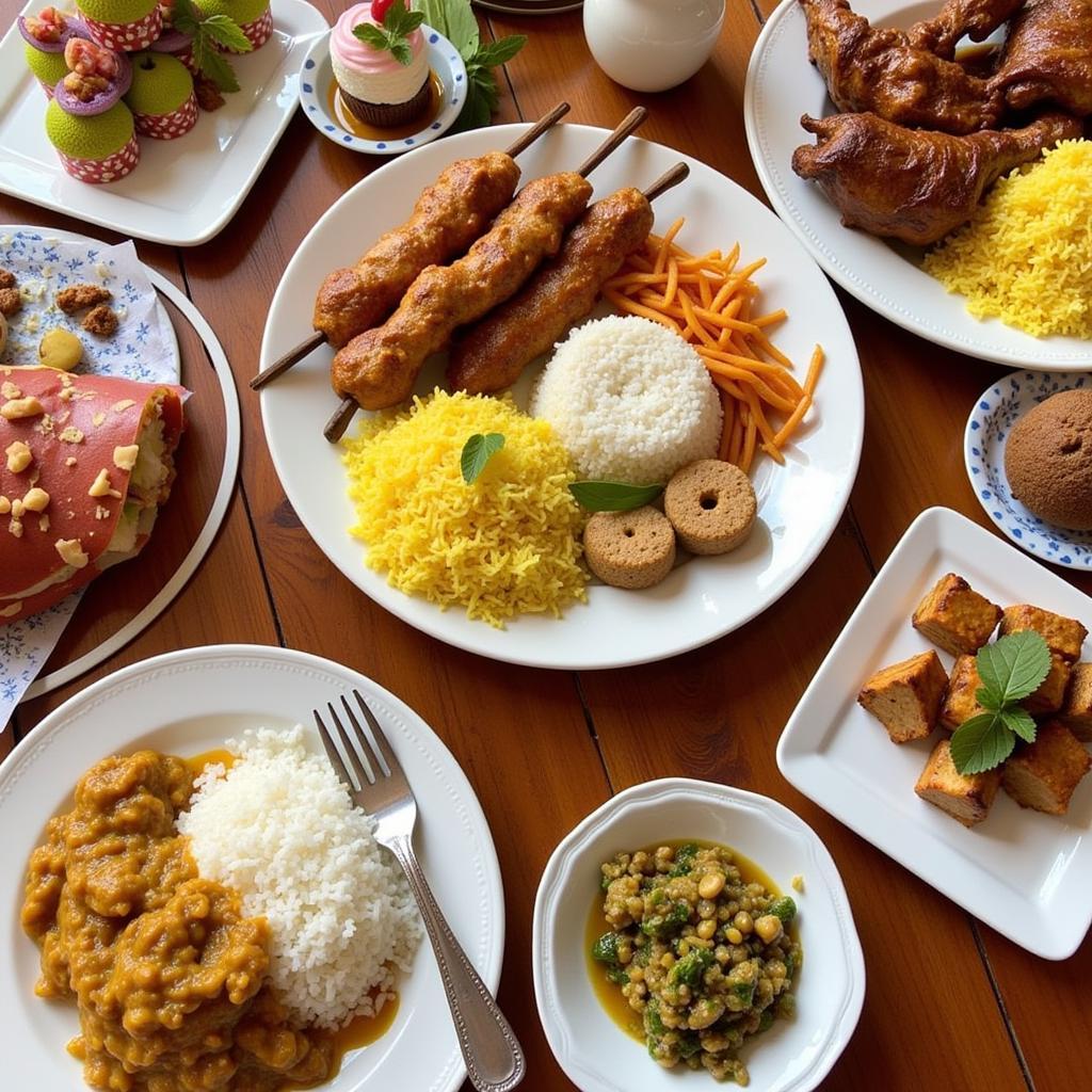 Delicious Malaysian food available near Emerald Homestay Gambang