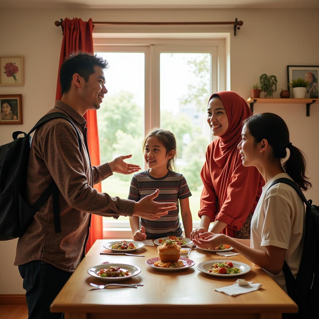 A warm Malaysian family welcomes a student into their Sydney home.