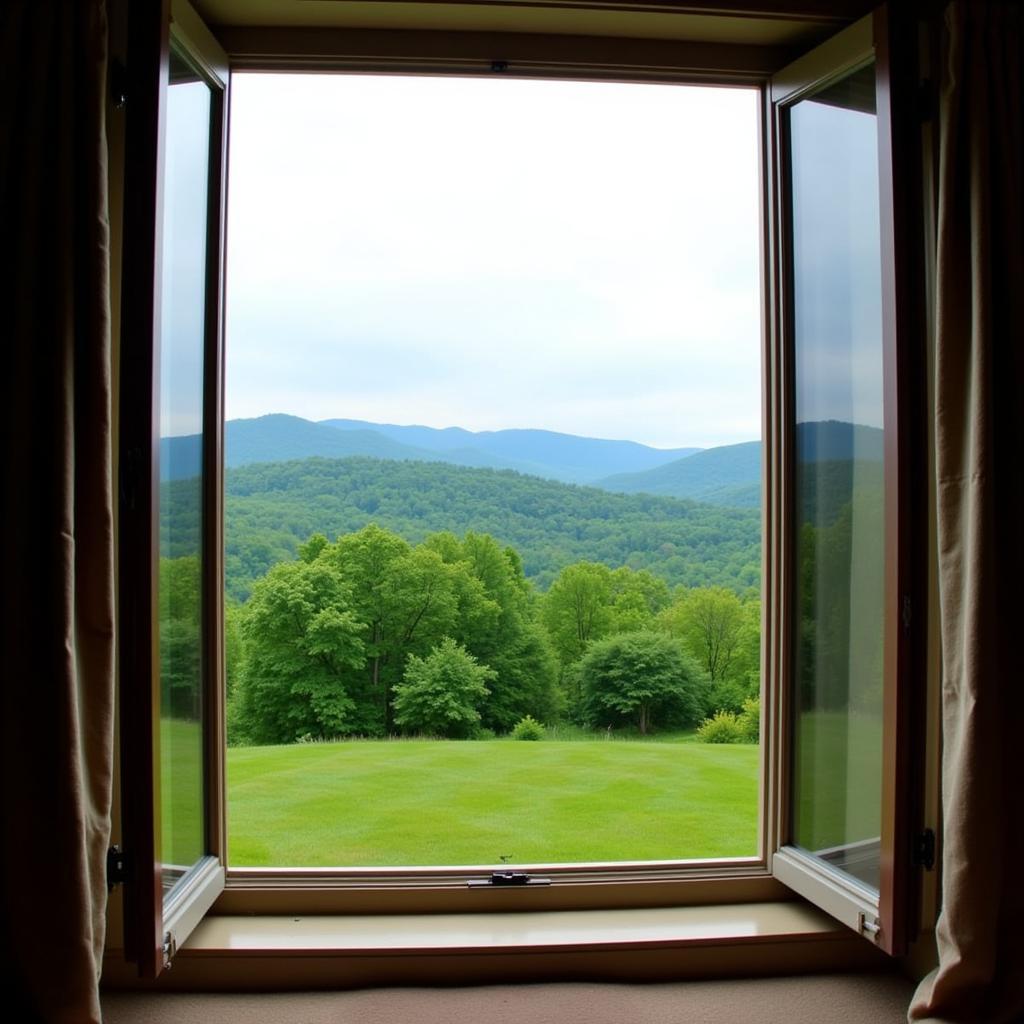 Scenic view from a Massachusetts homestay