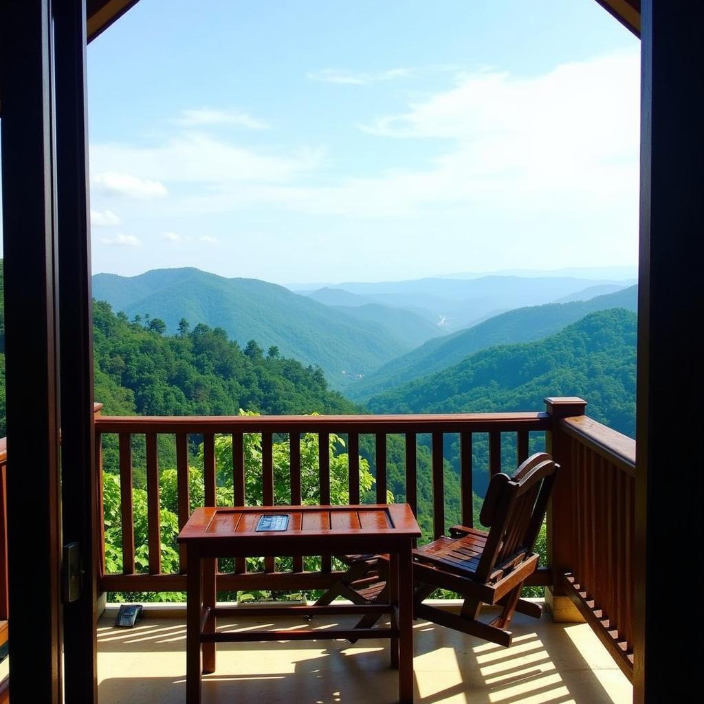 Scenic view from a Matheran homestay