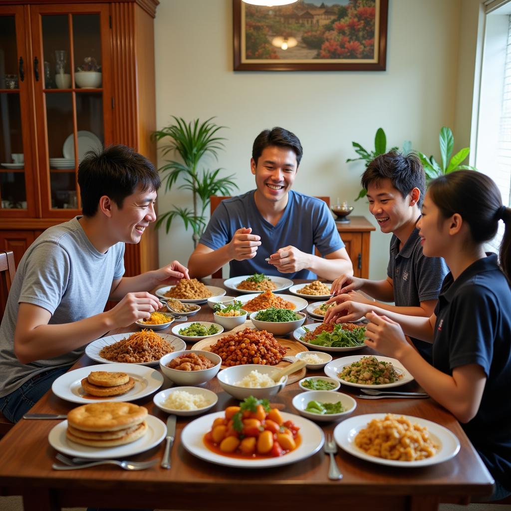 Enjoying a Home-Cooked Meal with a Melaka Family