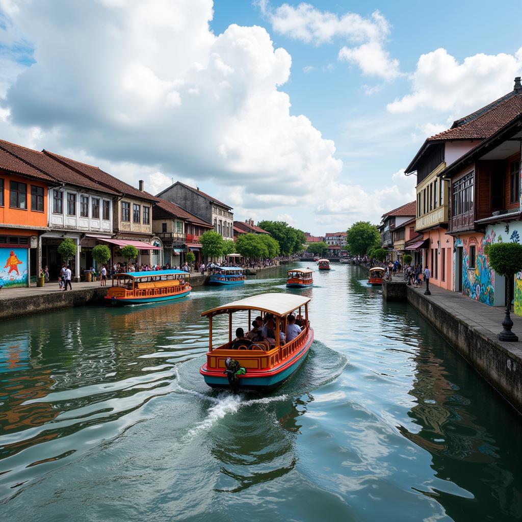 Enjoying a Scenic River Cruise in Melaka