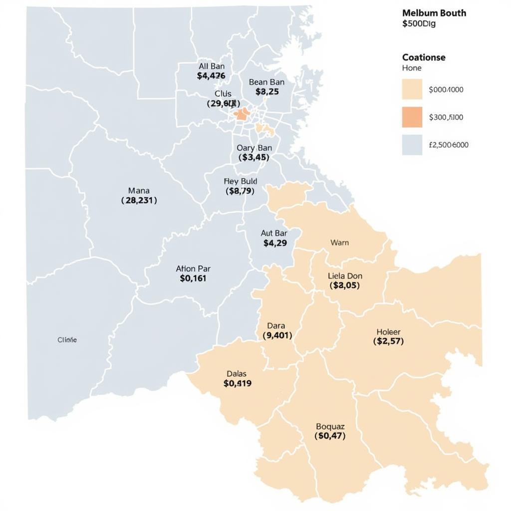 Melbourne Homestay Location and Cost Map