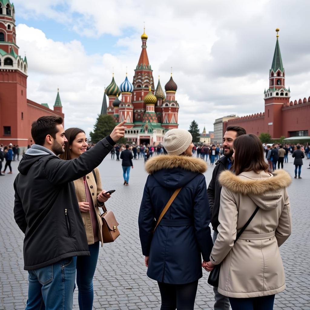 Exploring Moscow with your host family