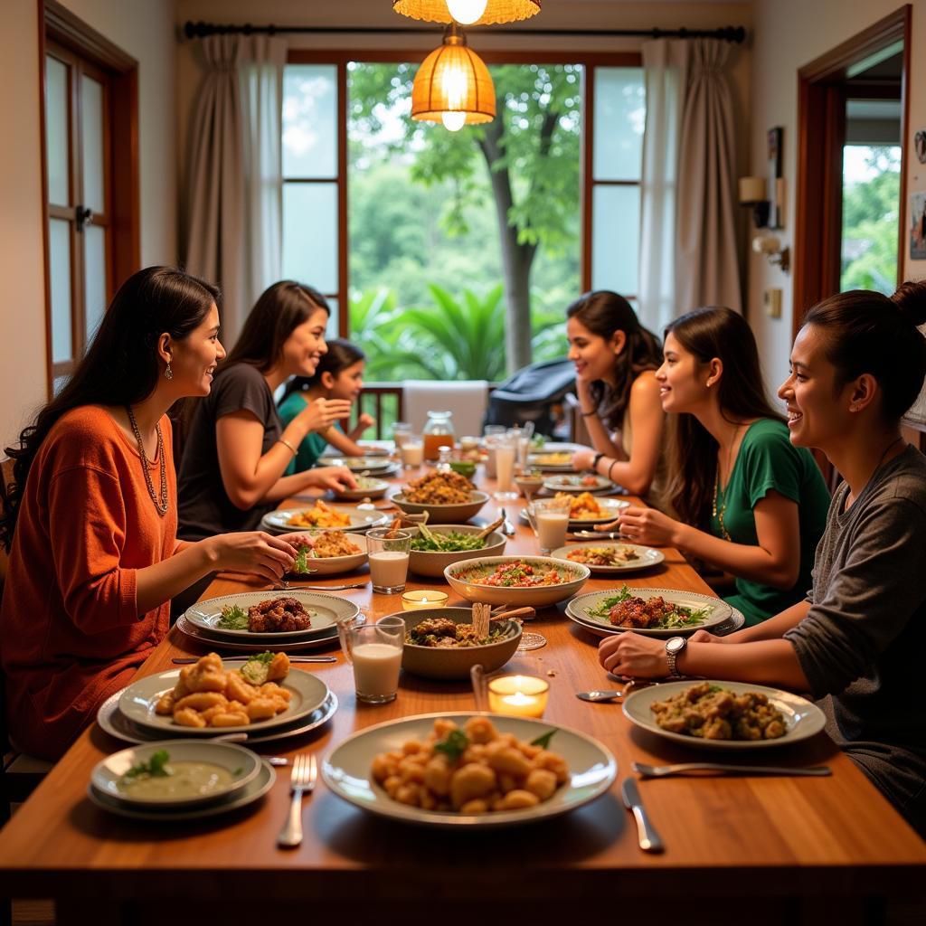 Munnar Homestay Family Meal