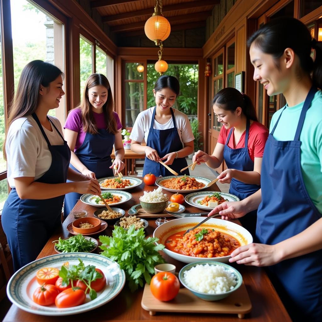 Ninh Binh homestay cooking class