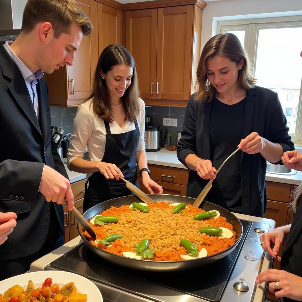 Paella Cooking Class in a Liverpool Homestay