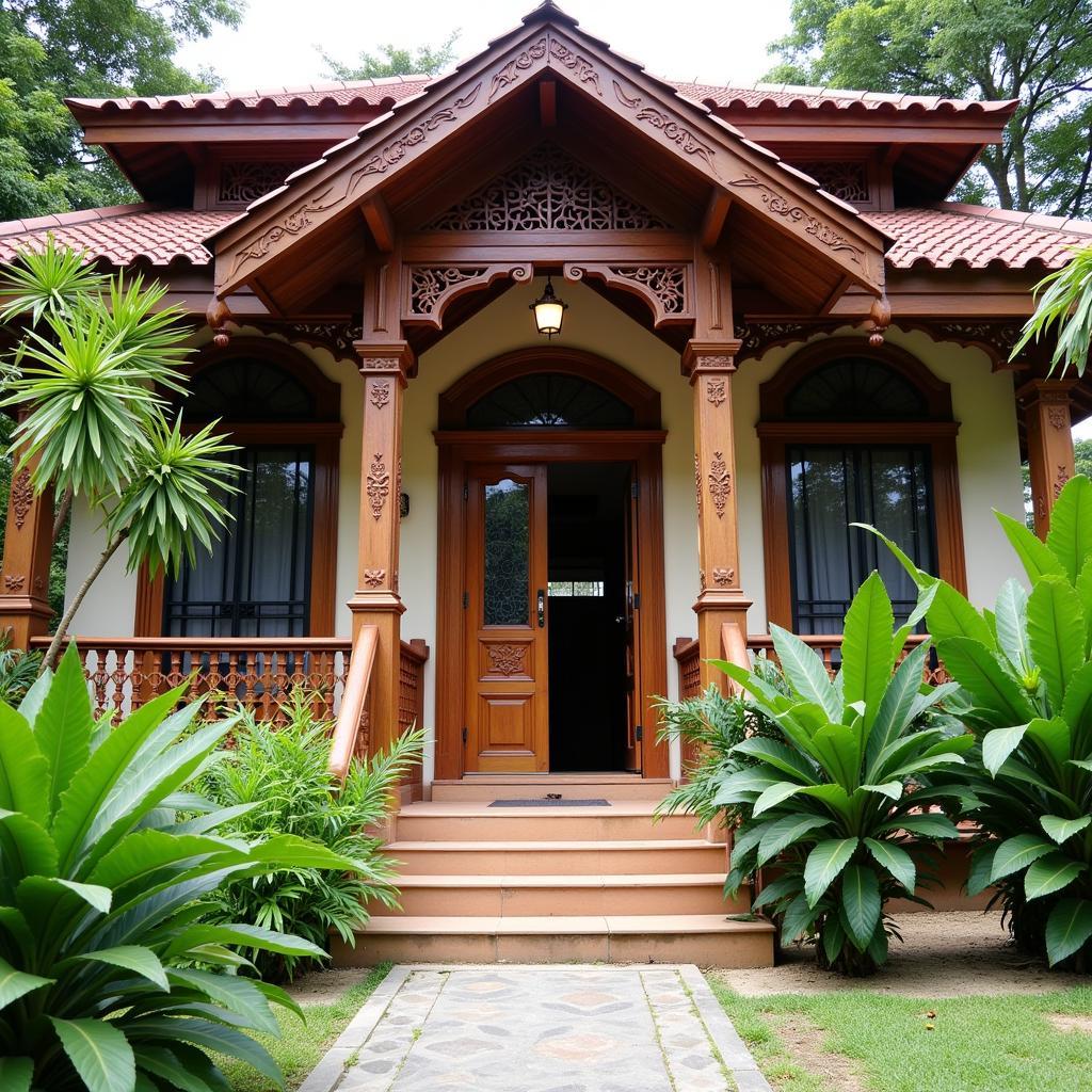 Charming Exterior of a Pantai Siring Homestay