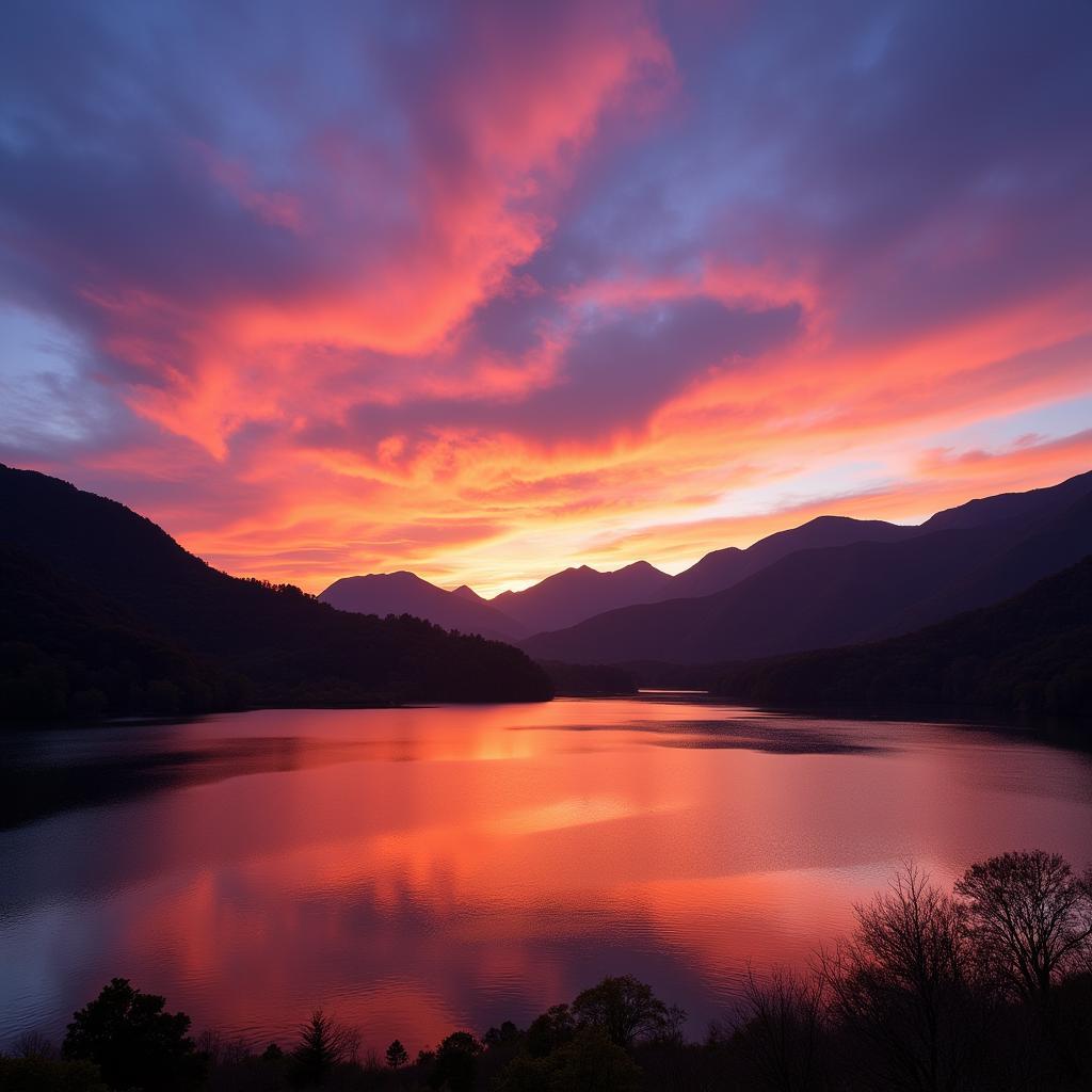 Pawna Lake Sunset View