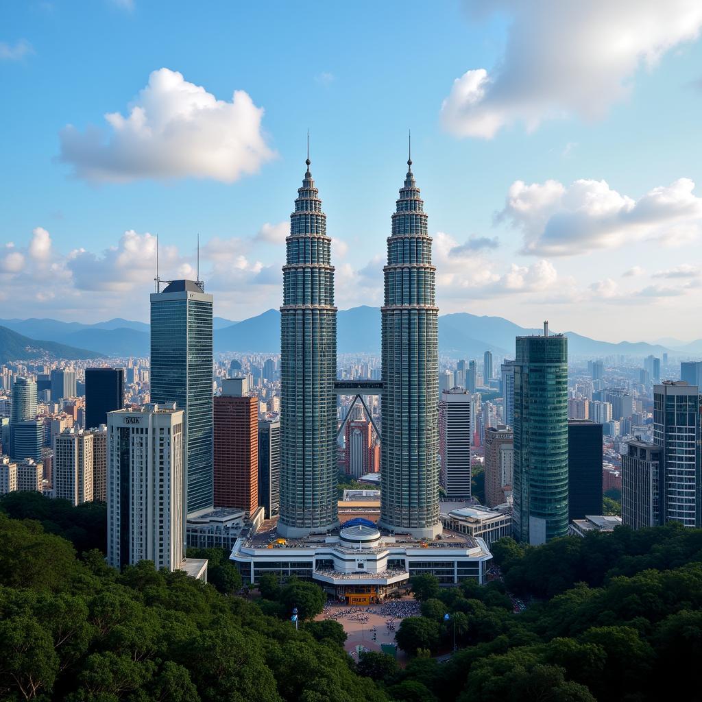 Stunning View of the Petronas Twin Towers