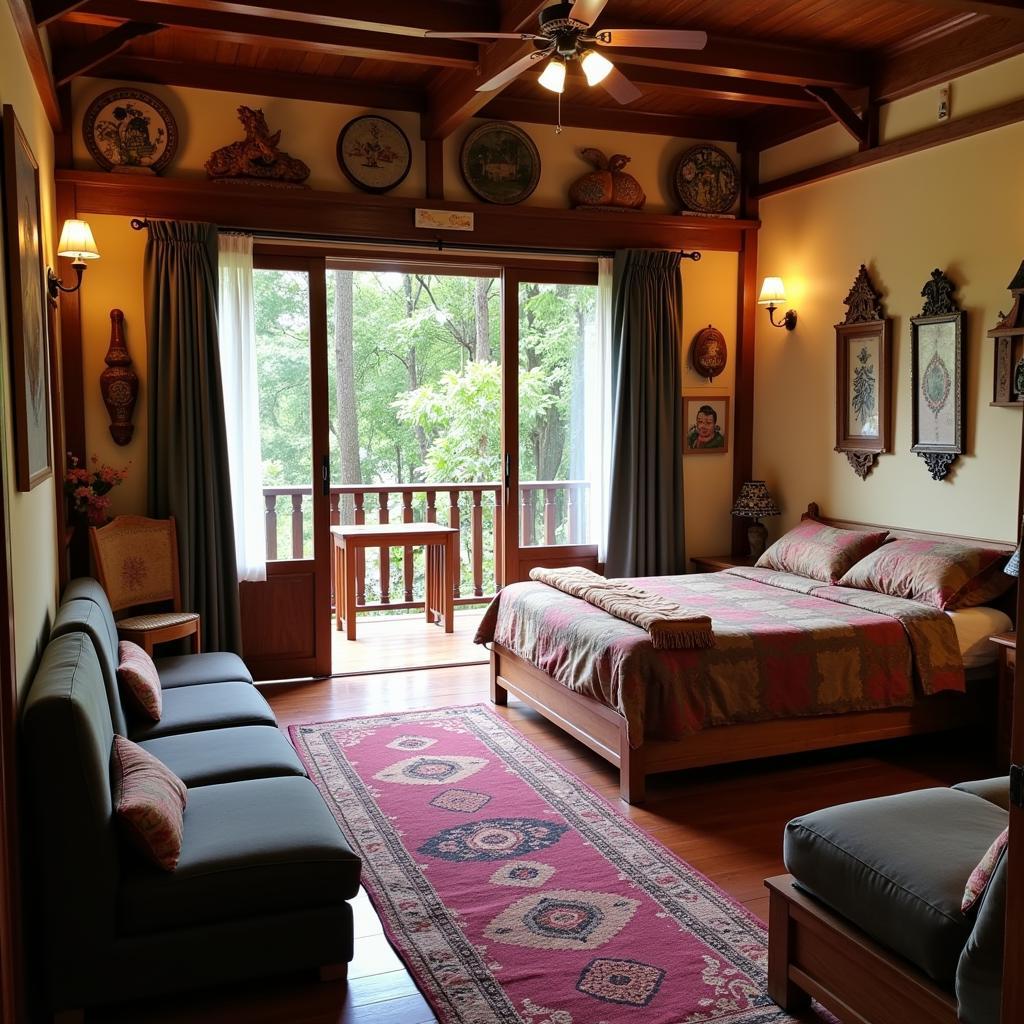 Cozy Interior of a Poring Ranau Homestay