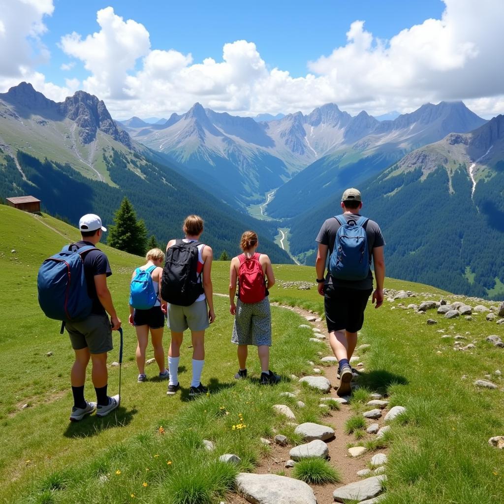 Hiking in the Pyrenees with a homestay host