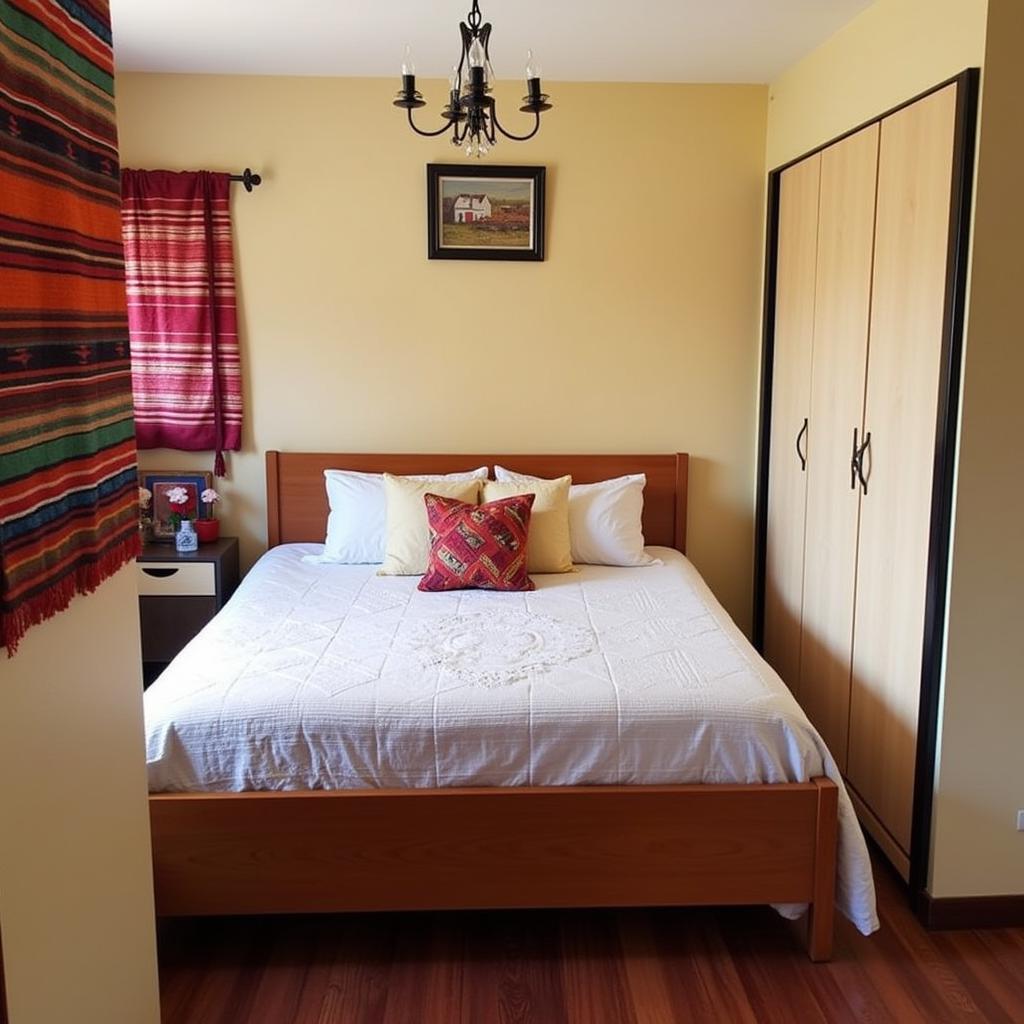 Comfortable bedroom in a Quito homestay apartment