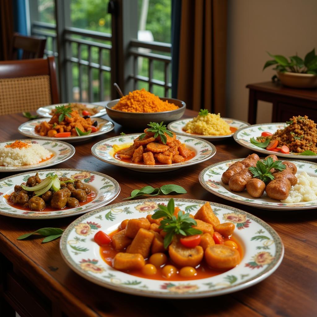 Delicious Malaysian Homestay Meal