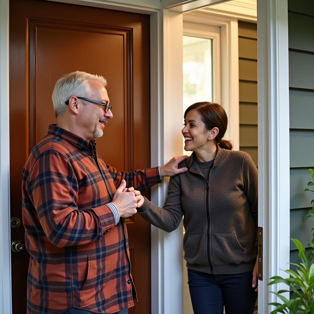 Saint Paul Homestay Host Welcoming Guest