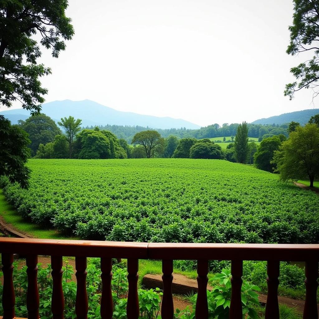 Coffee plantation view from a Sakleshpur homestay