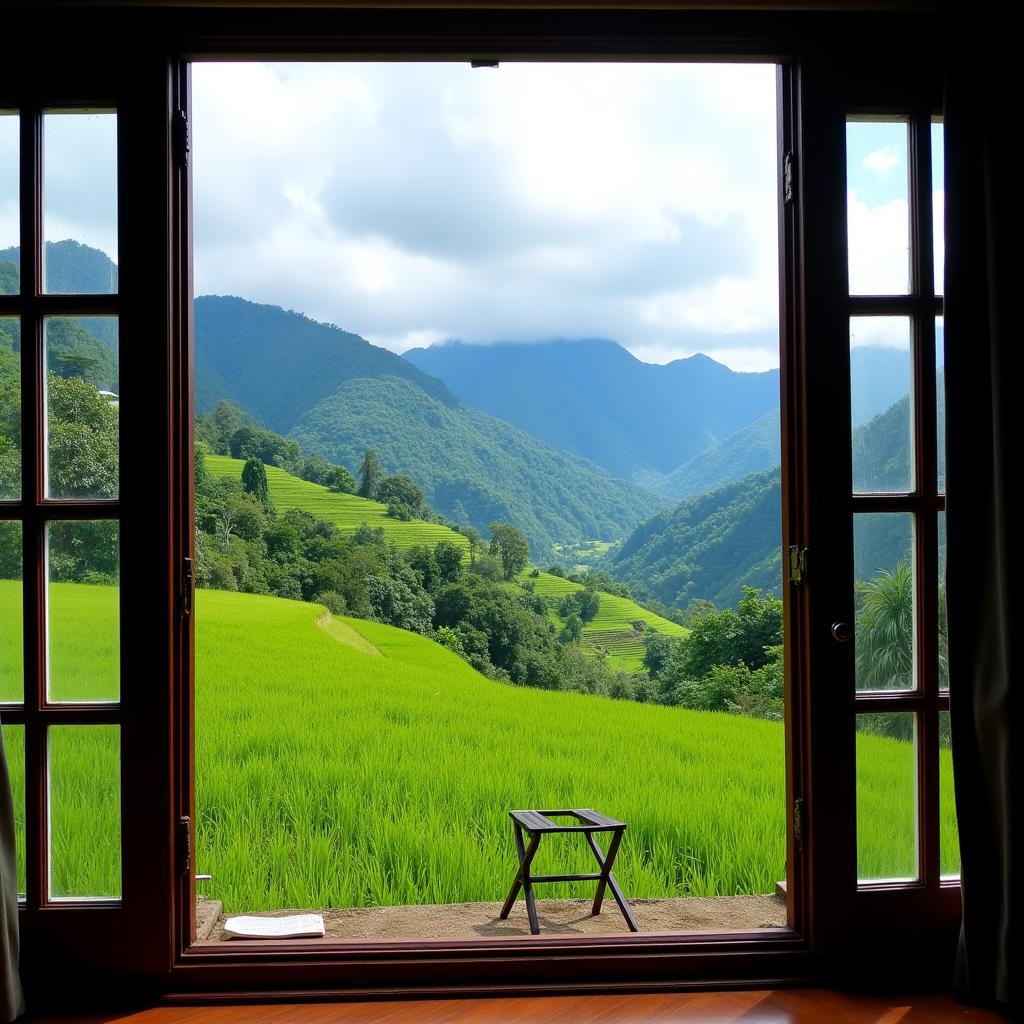 Breathtaking Mountain View from a Sapa Homestay