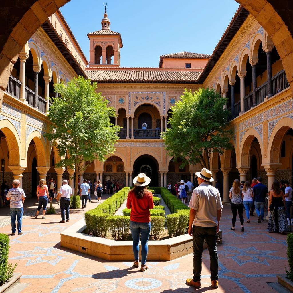 Exploring the Alcázar of Seville